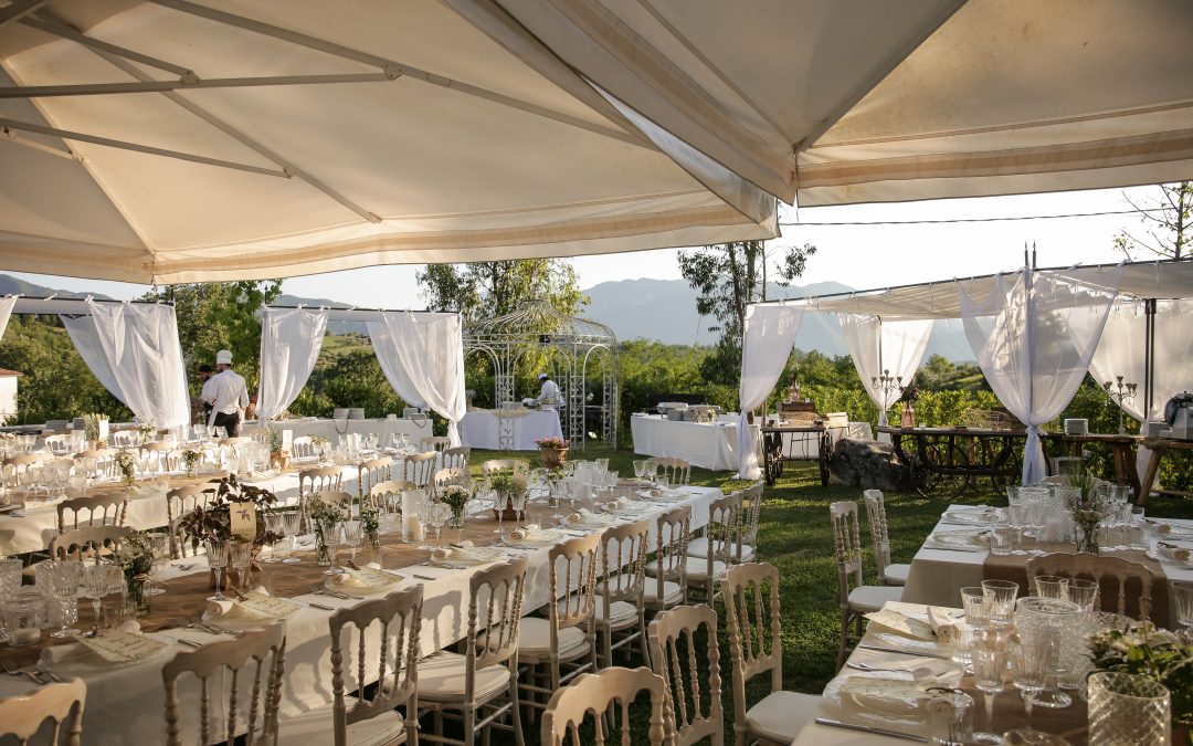 Matrimonio shabby chic a Valle dell’Aquila: un evento romantico e suggestivo